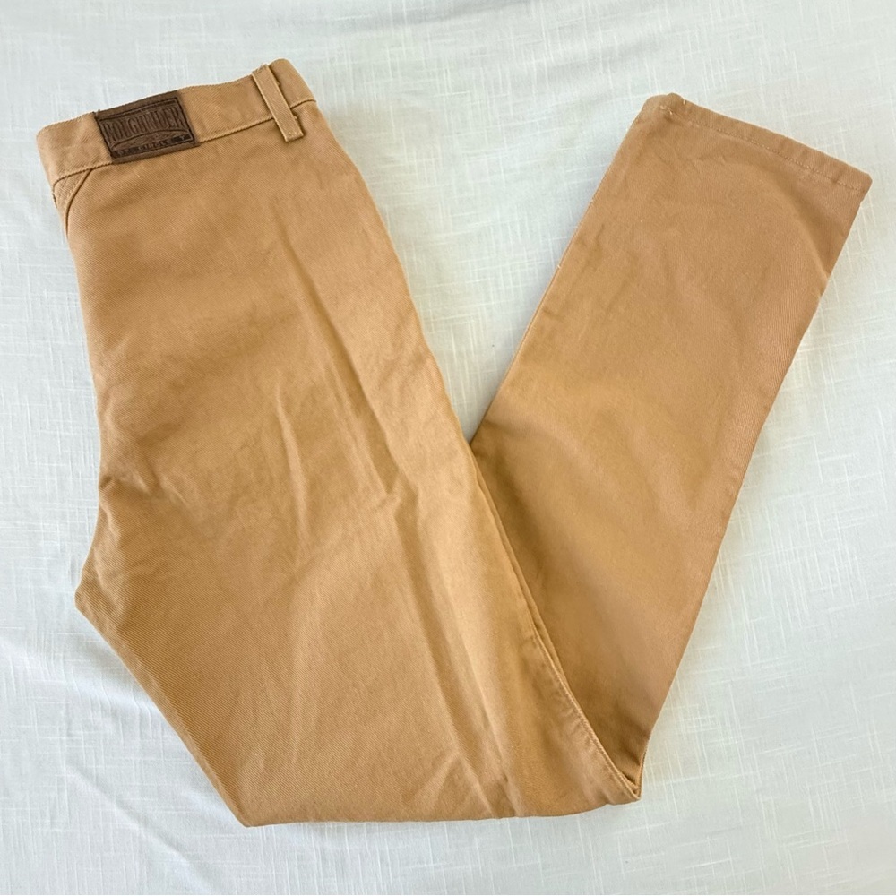 Roughrider by Circle T Vintage Goldenrod Brown Bareback Jeans USA Sz 15/16 X 34